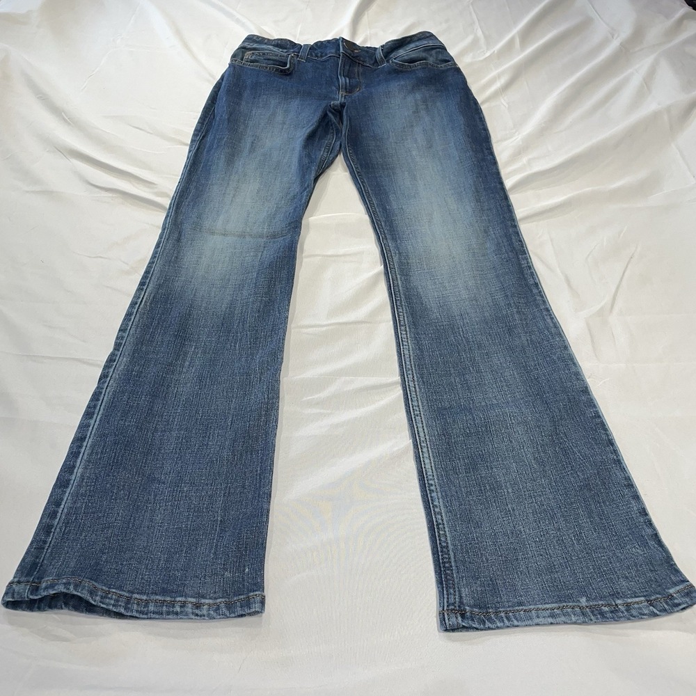 Wrangler Boot‎ Cut Jeans Womens 7x34 Medium Wash Denim Mid Rise 1009MWZAH